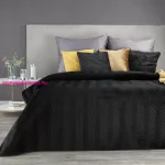 Sofia bársony ágytakaró Fekete 170x210 cm