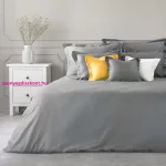 Novac pamut paplanhuzat Acélszürke 220x200 cm