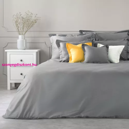 Novac pamut paplanhuzat Acélszürke 220x200 cm