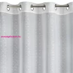 Sibel mintás dekor függöny Fehér/Pezsgő 140x250 cm
