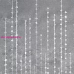 Solei dekor függöny flitterekkel Fehér 140x250 cm