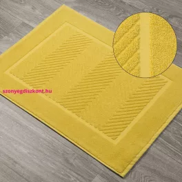 Kalia pamut fürdőszobaszőnyeg Mustársárga 50x70 cm