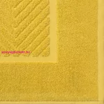 Kalia pamut fürdőszobaszőnyeg Mustársárga 50x70 cm