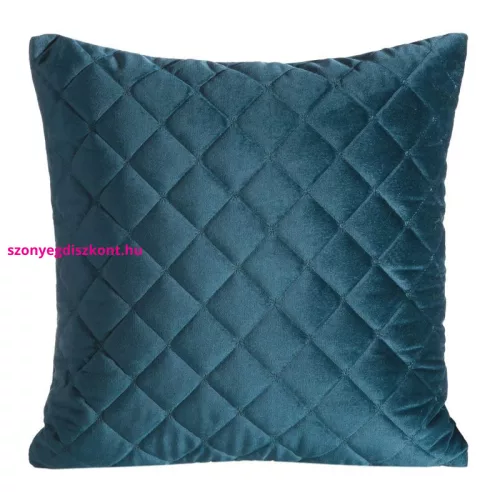 Ria1 bársony párnahuzat Sötét türkiz 45x45 cm