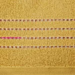 Fiore csíkos törölköző Mustársárga 50x90 cm