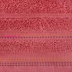Pola csíkos törölköző Korall 50x90 cm