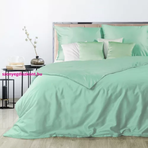 Nova3 pamut-szatén ágyneműhuzat Menta 180x200 cm - 70x80 cm 2db