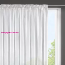   Esel fényes mikrohálós fényáteresztő függöny Fehér 350x150 cm