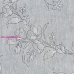 Fiore mintás dekor függöny Fehér/szürke 140x250 cm