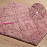 Chic pamut fürdőszobaszőnyeg Sötét rózsaszín 60x90 cm