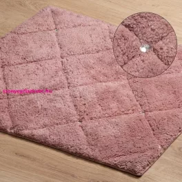 Chic pamut fürdőszobaszőnyeg Sötét rózsaszín 60x90 cm