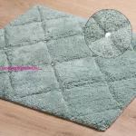 Chic pamut fürdőszobaszőnyeg Menta 60x90 cm