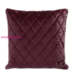 Steppelt bársony párnahuzat Burgundi vörös 45x45 cm
