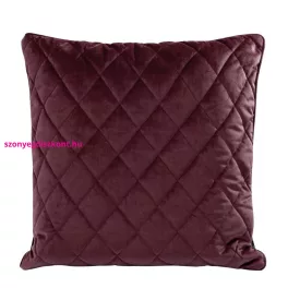 Steppelt bársony párnahuzat Burgundi vörös 45x45 cm