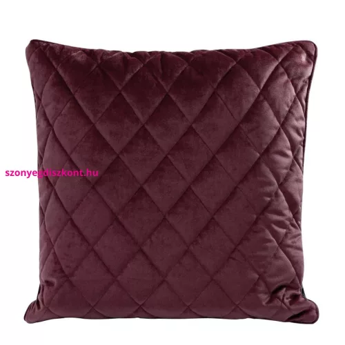 Steppelt bársony párnahuzat Burgundi vörös 45x45 cm