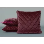 Steppelt bársony párnahuzat Burgundi vörös 45x45 cm