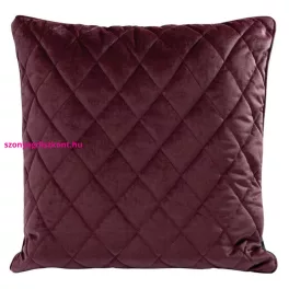   Steppelt bársony párnahuzat töltettel Burgundi vörös 50x50 cm