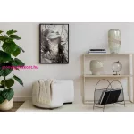 Apró mintás akril takaró rojtokkal Bézs 130x170 cm
