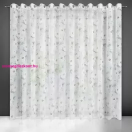   Bessy mintás dekor függöny Fehér/szürke/rózsaszín 350x250 cm