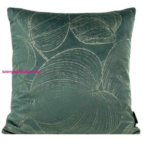 Blink23 bársony párnahuzat Sötét menta/világos arany 45x45 cm