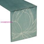 Blink12 bársony asztali futó Sötét menta 35x220 cm