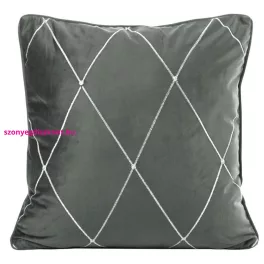   Margo Pierre Cardin bársony párnahuzat Világosszürke 45x45 cm