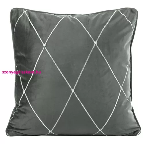 Margo Pierre Cardin bársony párnahuzat Világosszürke 45x45 cm