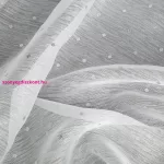 Sibel mintás dekor függöny Fehér/ezüst 300x150 cm