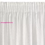 Sibel mintás dekor függöny Fehér/pezsgő 140x270 cm