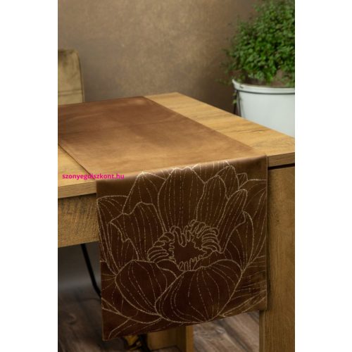 Blink13 bársony asztali futó Barna 35x180 cm