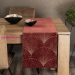 Blink14 bársony asztali futó Téglavörös 35x180 cm