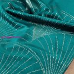 Blink14 bársony asztali futó Sötét türkiz 35x180 cm