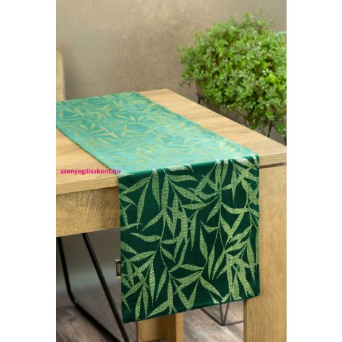 Blink15 bársony asztali futó Sötétzöld 35x180 cm