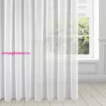 Esel fényes mikrohálós fényáteresztő függöny Fehér 400x250 cm