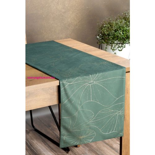 Blink18 bársony asztali futó Sötét menta 35x180 cm