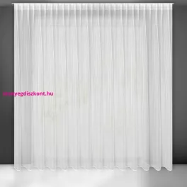   Tonia fényáteresztő függöny fényes mikrohálóból mennyezeti sínhez Fehér 400x300 cm