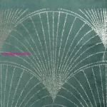 Blink14 bársony asztali futó Sötét menta 35x220 cm