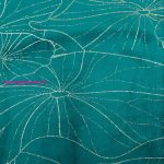 Blink18 bársony asztali futó Sötét türkiz 35x220 cm