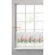 Stella csipke vitrázs függöny tulipán mintával Fehér/piros 30x150 cm