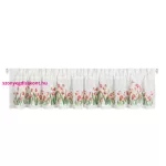 Stella csipke vitrázs függöny tulipán mintával Fehér/piros 30x150 cm