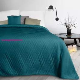   Boni1 mikroszálas ágytakaró 2db párnahuzattal Sötét türkiz 200x220 cm +2db 40x40