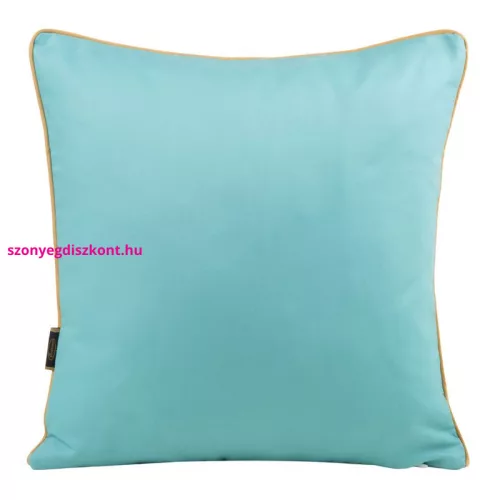 Premium mako-szatén párnahuzat Sötét Menta/arany 45x45 cm