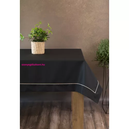 Dorita fekete asztalterítő 145x300 cm