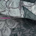 Premium10 krepp ágyneműhuzat Acélszürke/világoszöld 220x200 cm - 70x80 cm 2db