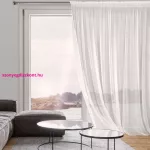 Tamina matt anyagú mikrohálós fényáteresztő függöny Fehér 350x270 cm
