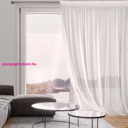   Tamina matt anyagú mikrohálós fényáteresztő függöny Fehér 350x270 cm