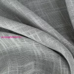 Liren öko stílusú dekor függöny Szürke 140x250 cm