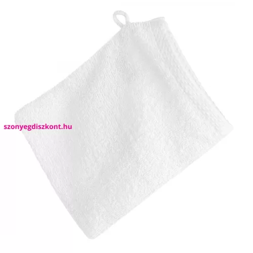Frottír mosdókesztyű 400 g/m2 Fehér 16x21 cm