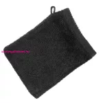 Frottír mosdókesztyű akasztóval 400 g/m2 Fekete 16x21 cm