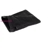 Frottír mosdókesztyű akasztóval 400 g/m2 Fekete 16x21 cm